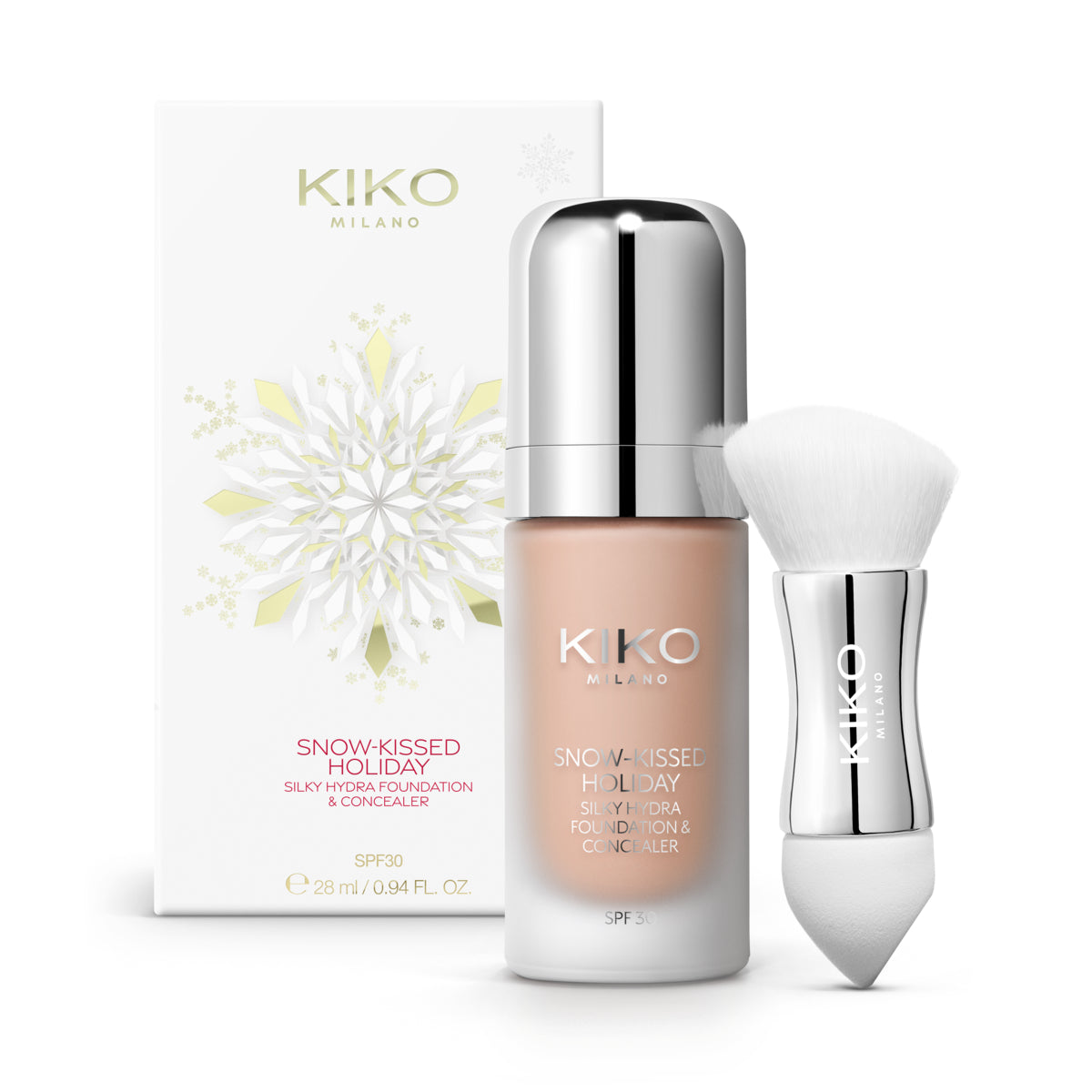 Snow-Kissed Holiday Silky Hydra Foundation & Concealer SPF30 - 90000539_KC000001163005B_05 Cookie Dough_KC000001163005B_05_03