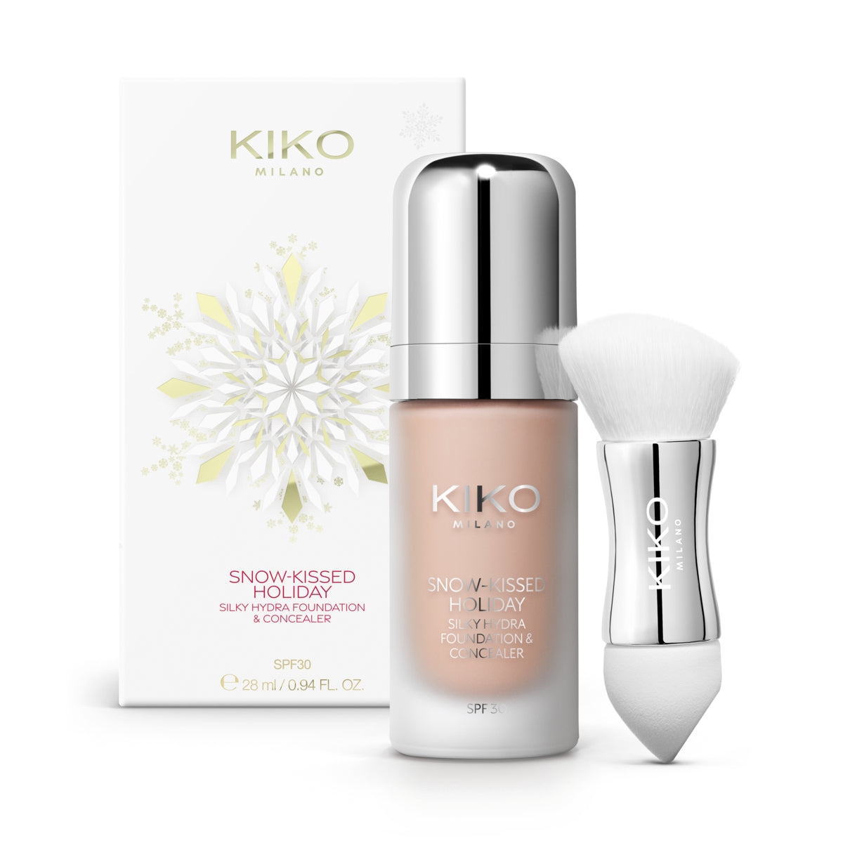 Snow-Kissed Holiday Silky Hydra Foundation & Concealer SPF30 - 90000539_KC000001163006B_06 Cappuccino_KC000001163006B_06_03